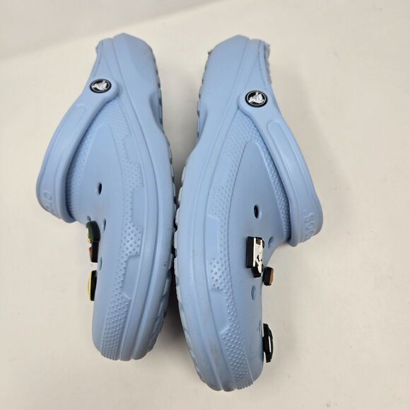 Crocs mens size 11 light blue calcite classic lined clog golf jibbitz shoes main image 8